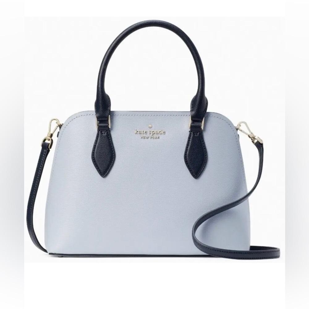 Kate Spade Small Satchel Darcy Blue Multy Lather Crossbody Bag K8596 NWT $359 FS